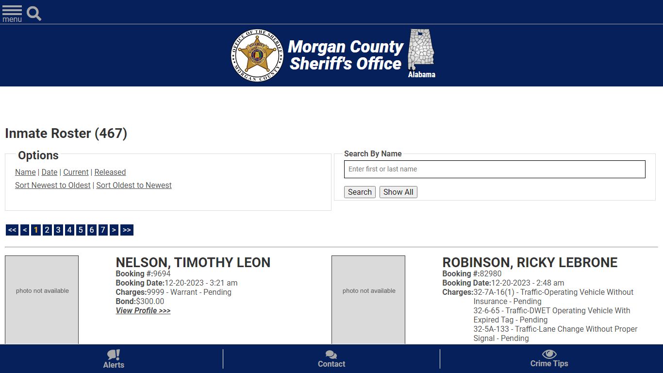 Inmate Roster - Current Inmates Booking Date Descending - Morgan County ...