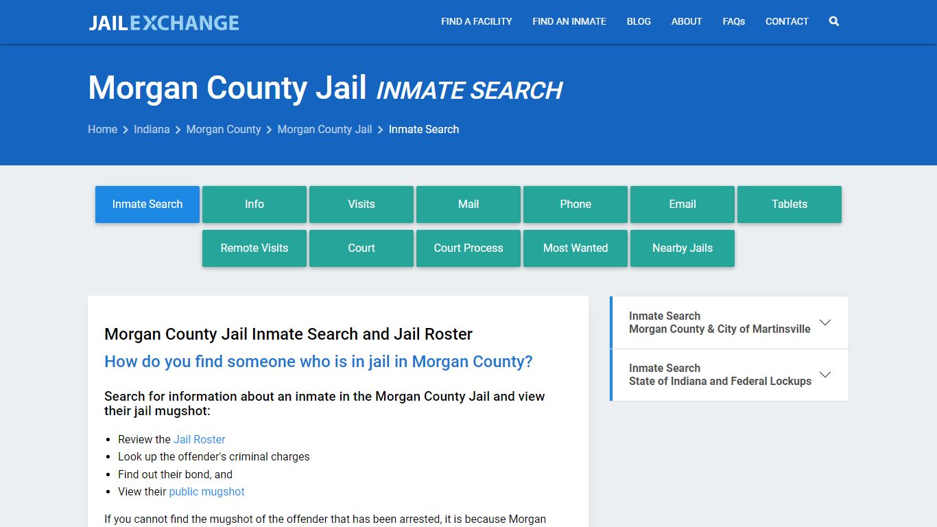 Inmate Search: Roster & Mugshots - Morgan County Jail, IN